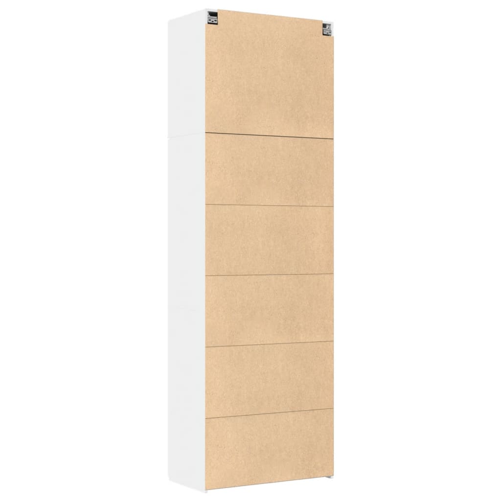 Highboard Weiß 80x42,5x249 cm Holzwerkstoff