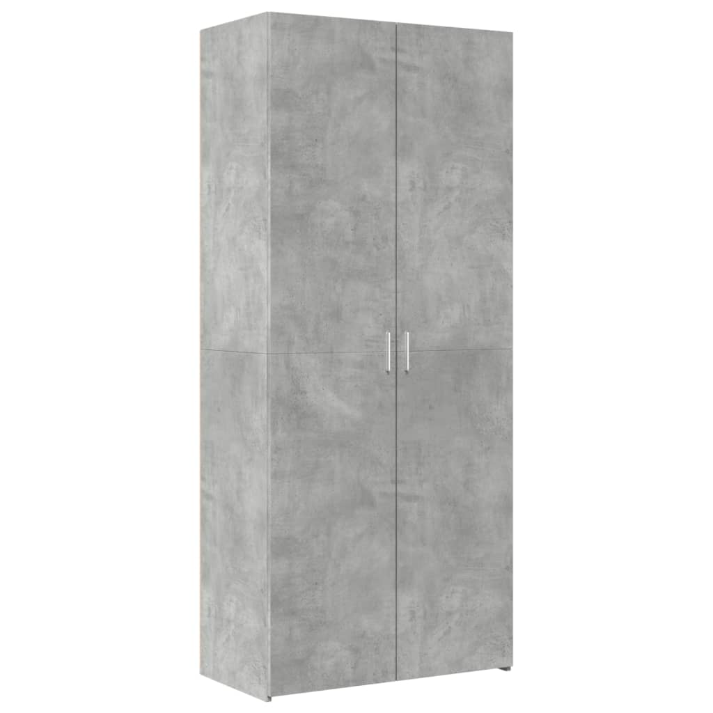 Highboard Betongrau 80x42,5x249 cm Holzwerkstoff