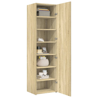 Highboard Sonoma-Eiche 50x42,5x185 cm Holzwerkstoff