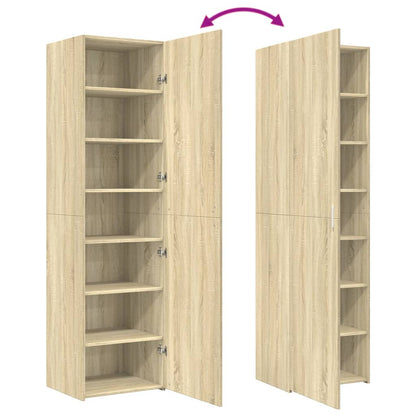 Highboard Sonoma-Eiche 50x42,5x185 cm Holzwerkstoff