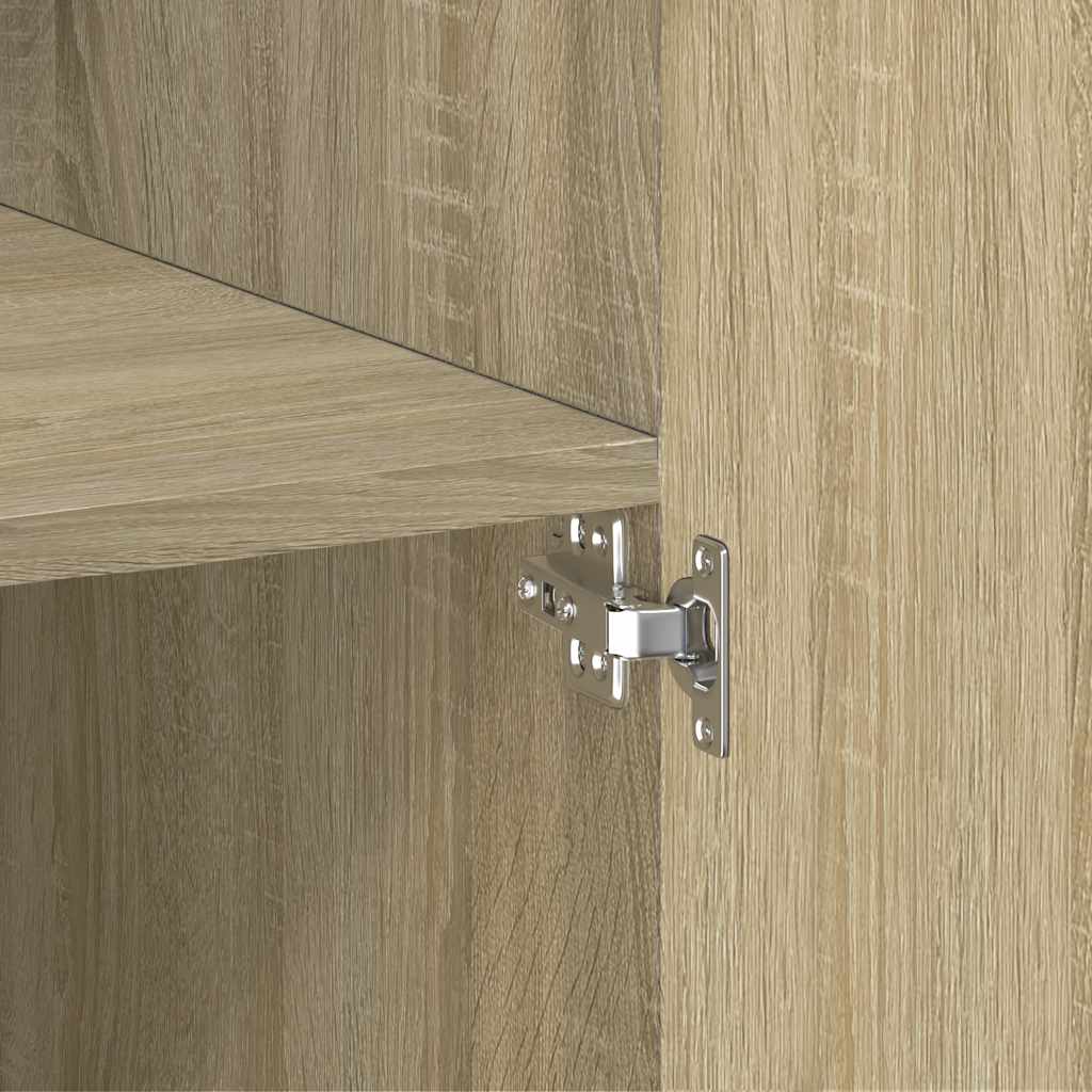 Highboard Sonoma-Eiche 70x42,5x185 cm Holzwerkstoff