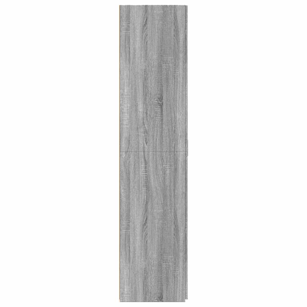 Highboard Grau Sonoma 70x42,5x185 cm Holzwerkstoff