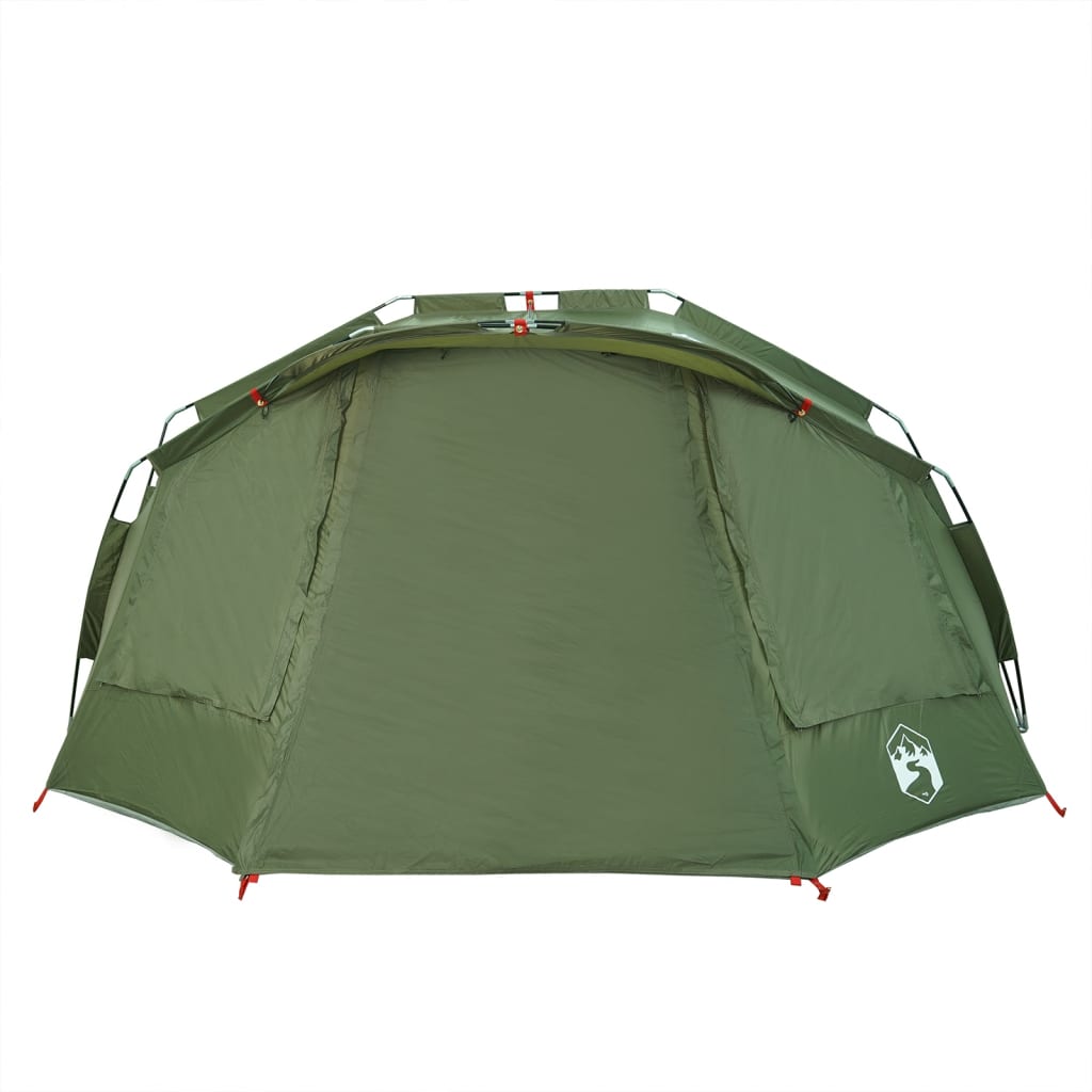 Tente de pêche 5 personnes vert olive imperméable