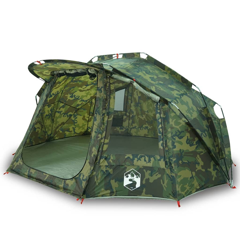 Tente de pêche 5 personnes motif camouflage imperméable