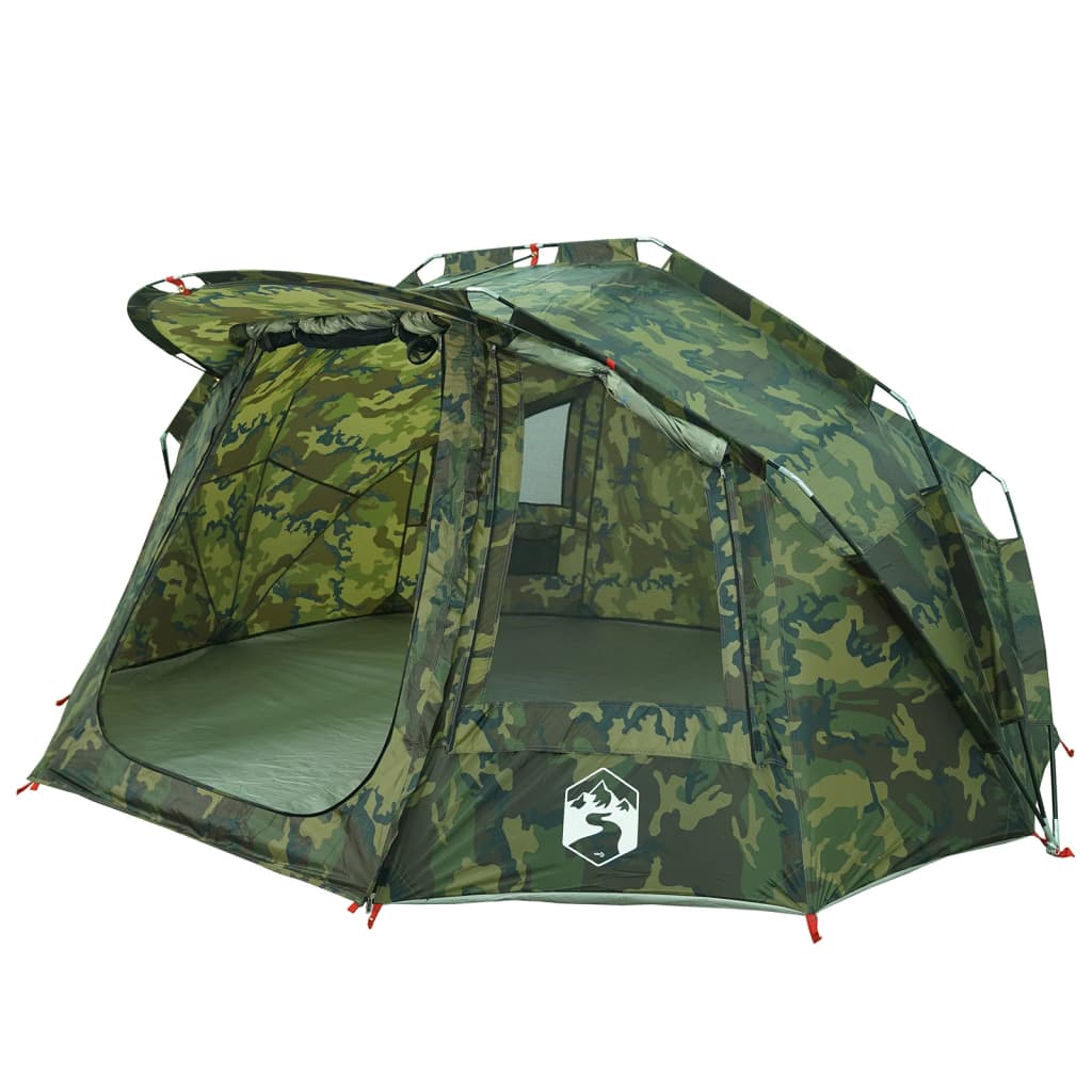 Tente de pêche 5 personnes motif camouflage imperméable