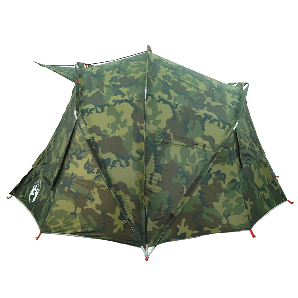 Tente de pêche 5 personnes motif camouflage imperméable