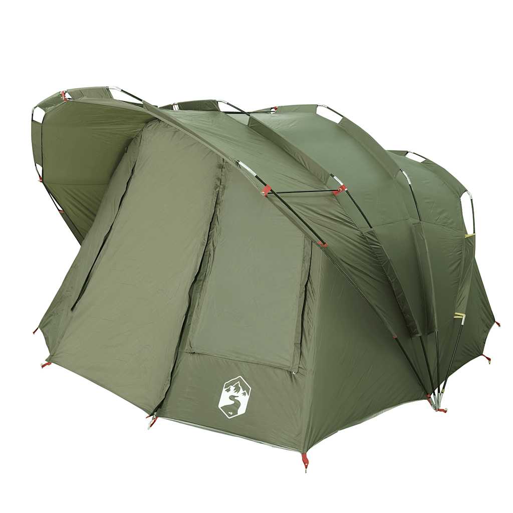 Tente de pêche 5 personnes vert olive imperméable