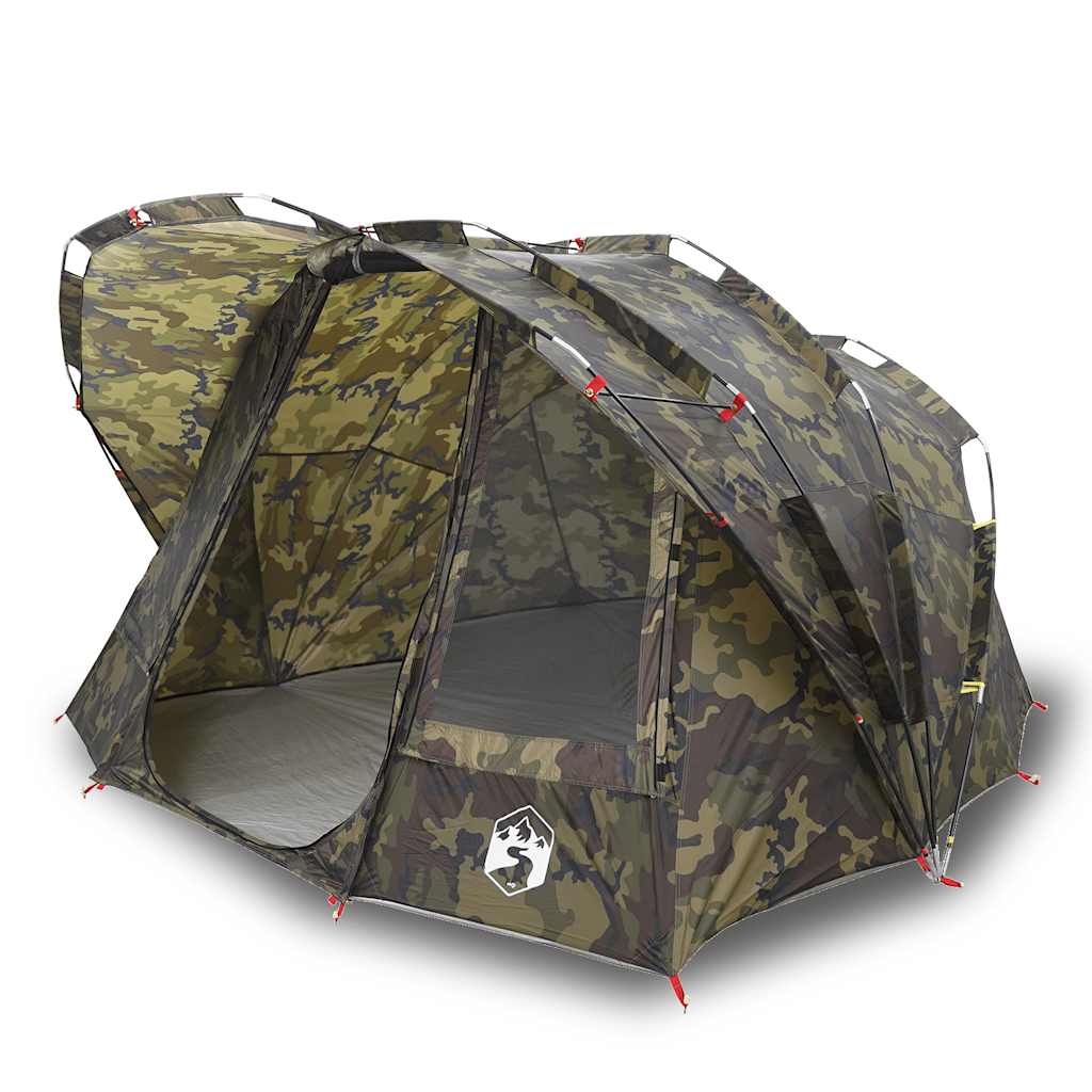 Tente de pêche 5 personnes motif camouflage imperméable