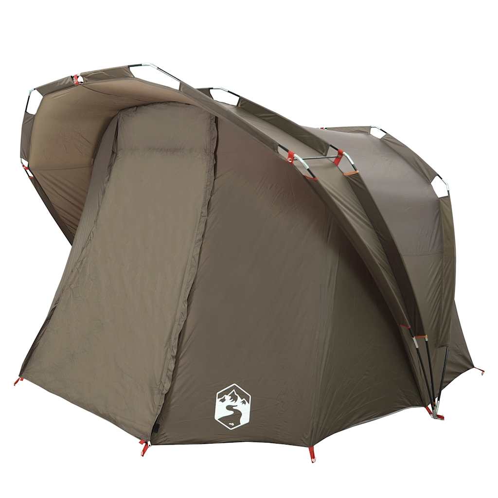 Tente de pêche 4 personnes marron imperméable