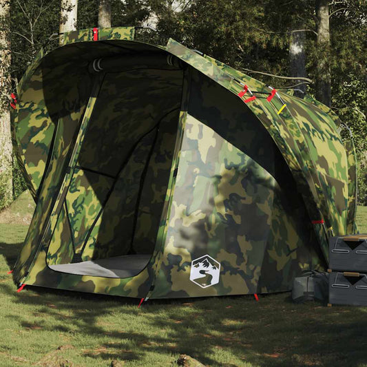 Tente de pêche 4 personnes motif camouflage imperméable