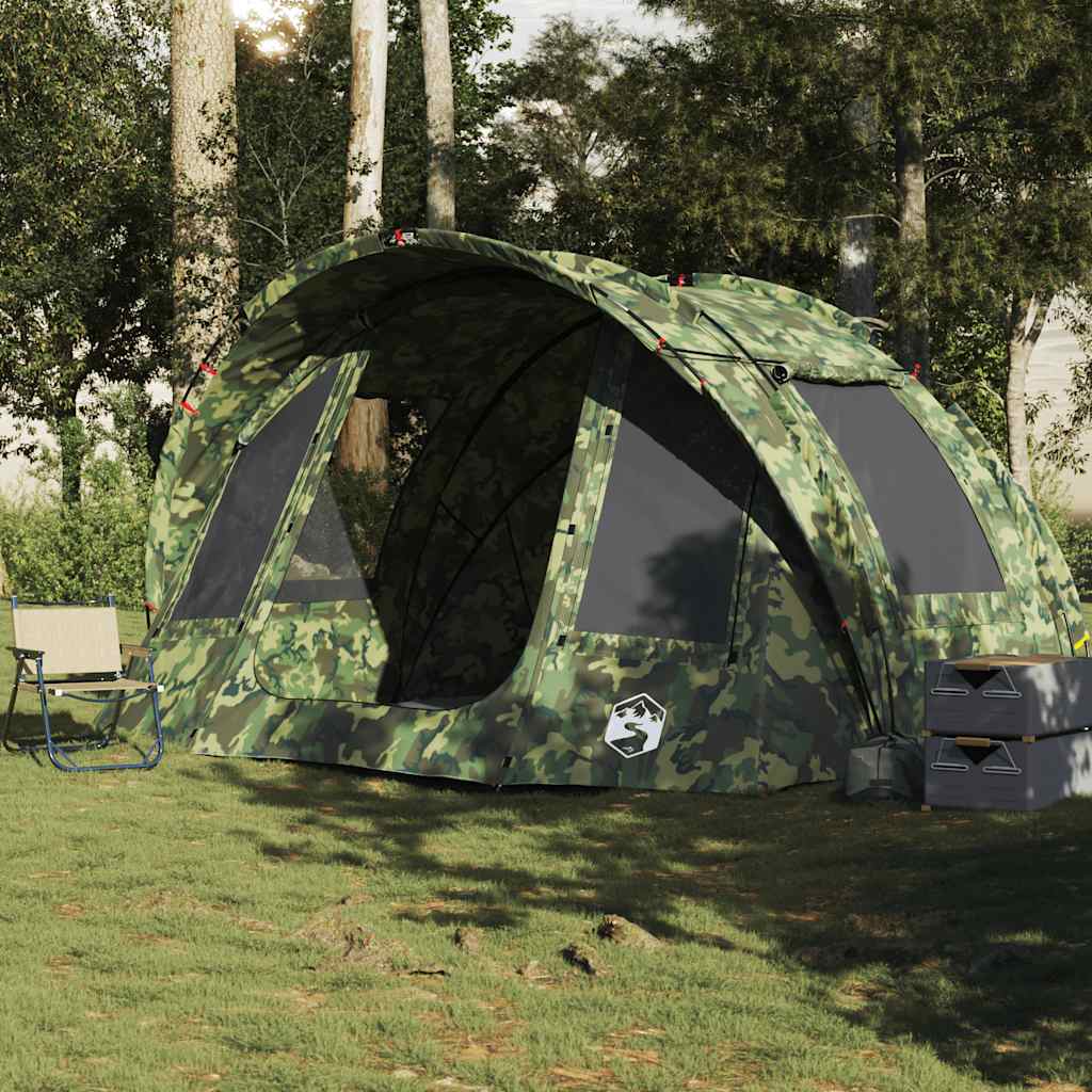 Tente de pêche 2 personnes motif camouflage imperméable