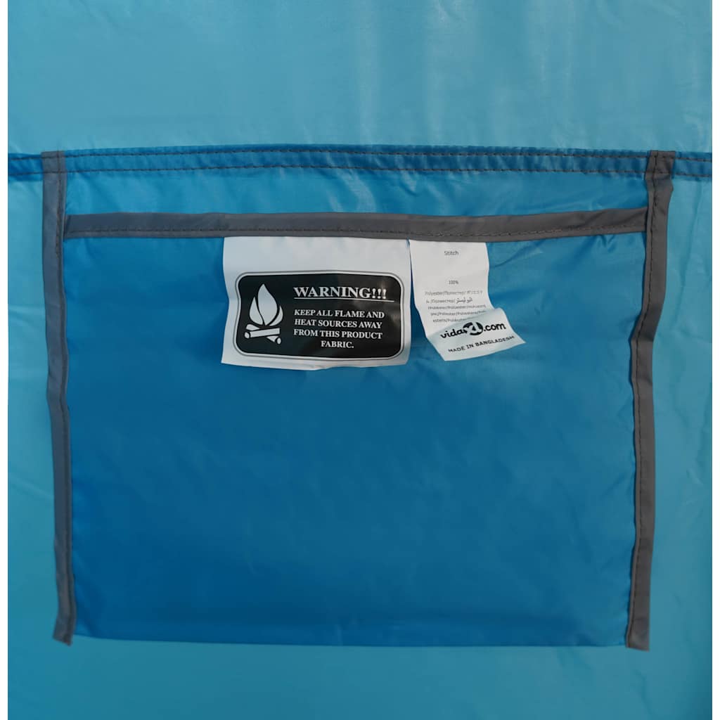Duschzelt Blau Wasserfest