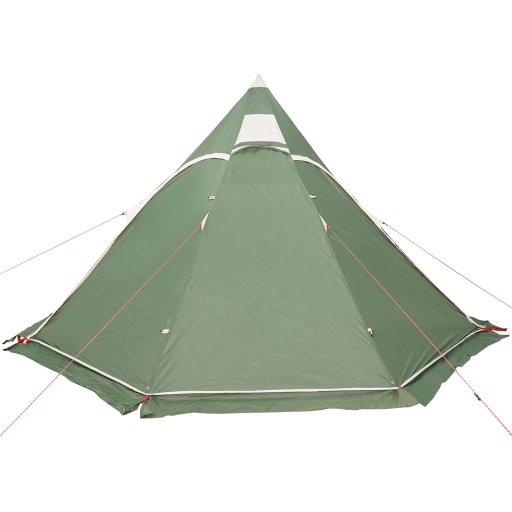 Tente de camping tipi 5 personnes verte imperméable