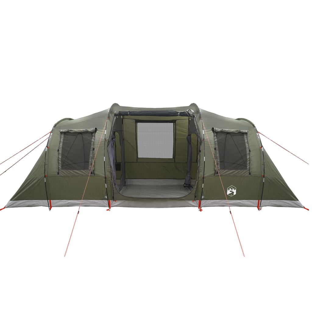 Tente familiale tunnel 6 personnes vert olive imperméable