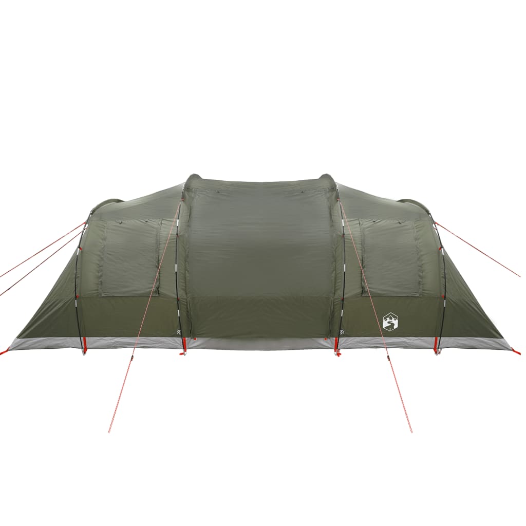 Tente familiale tunnel 6 personnes vert olive imperméable