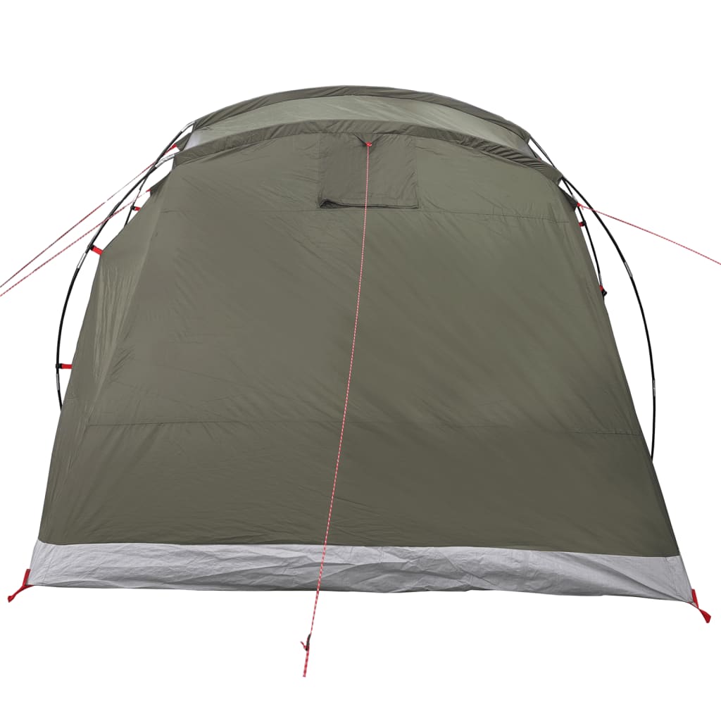 Tente familiale tunnel 6 personnes vert olive imperméable