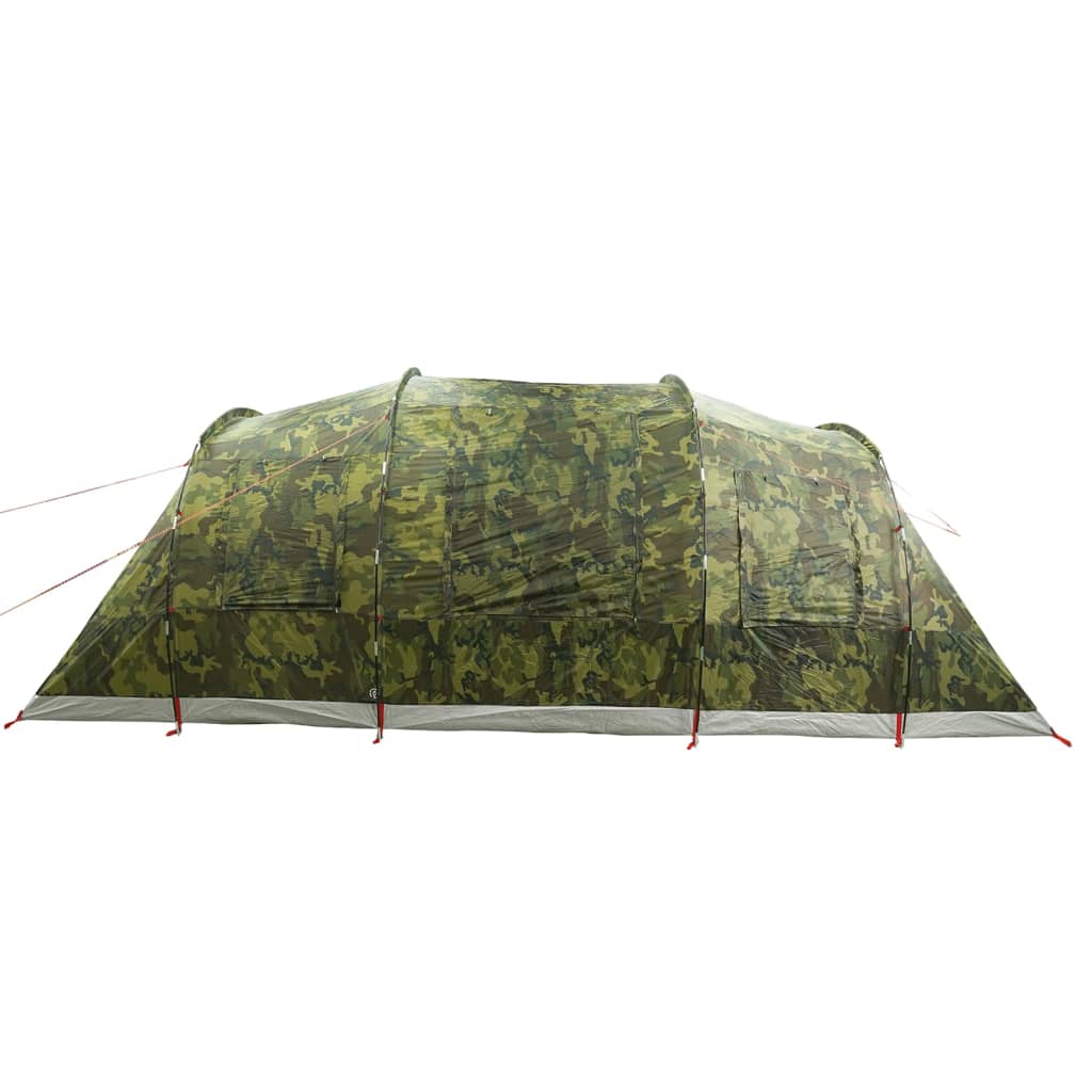 Tente familiale tunnel 6 personnes camouflage imperméable