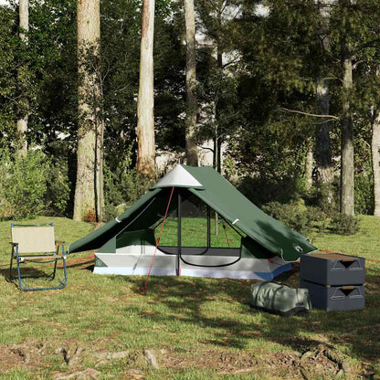 Campingzelt 2 Personen Grün Wasserdicht