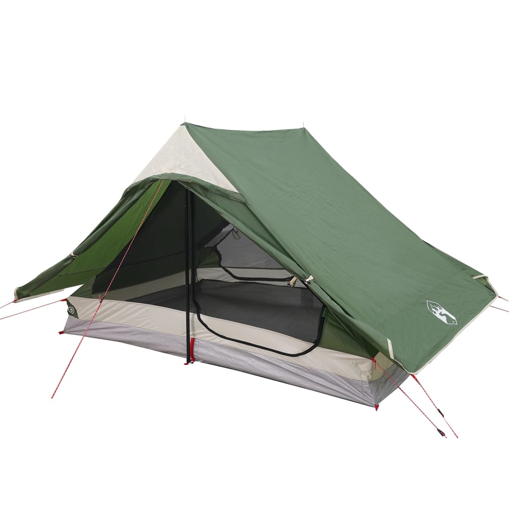 Tente de camping 2 personnes verte imperméable