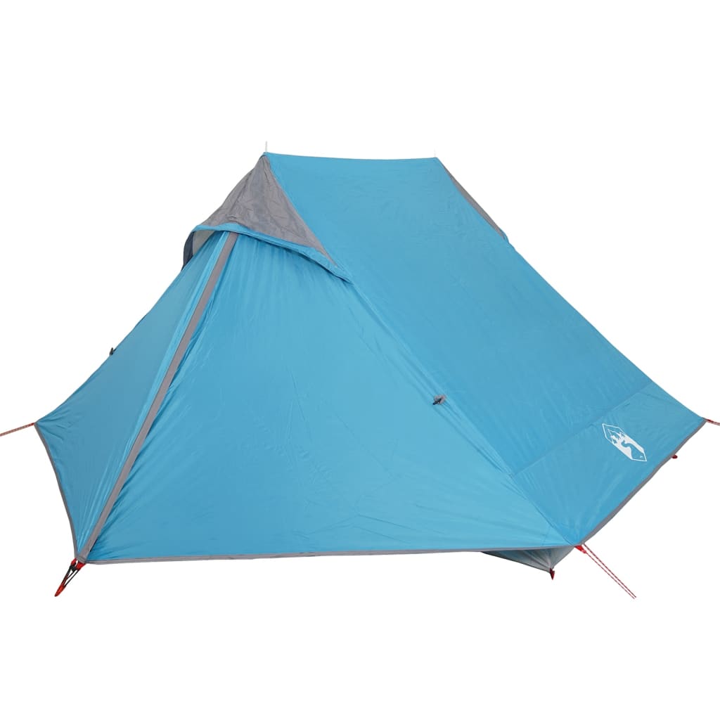 Tente de camping 2 personnes bleue imperméable