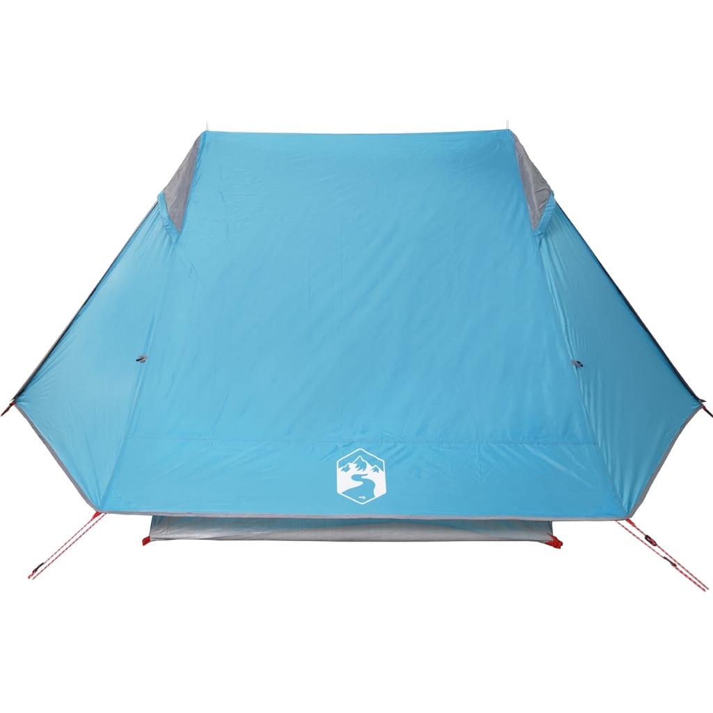 Tente de camping 2 personnes bleue imperméable