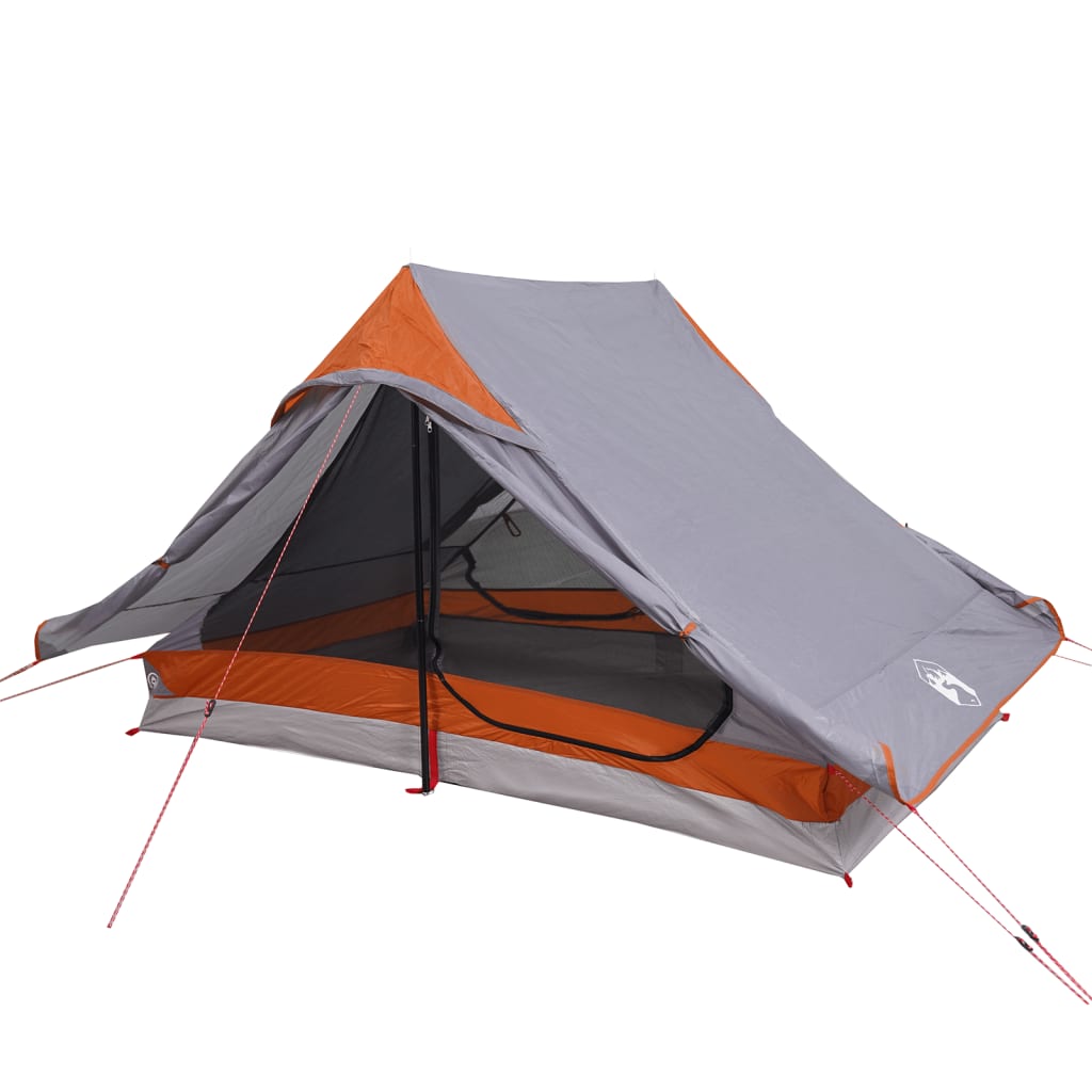 Tente de camping 2 personnes grise imperméable