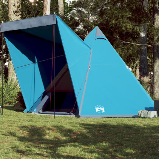 Tente familiale Tipi 6 personnes bleue imperméable