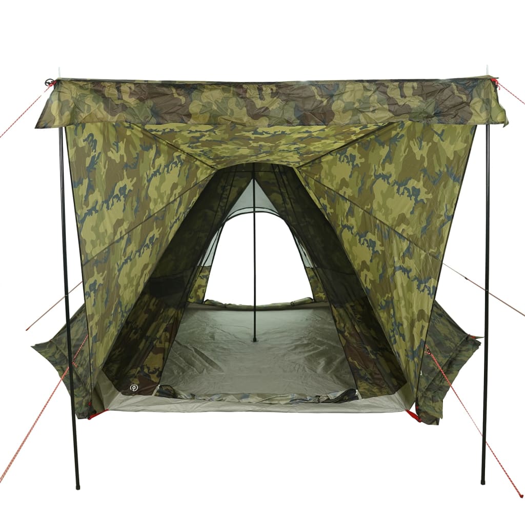 Tente tipi familiale 6 personnes motif camouflage imperméable