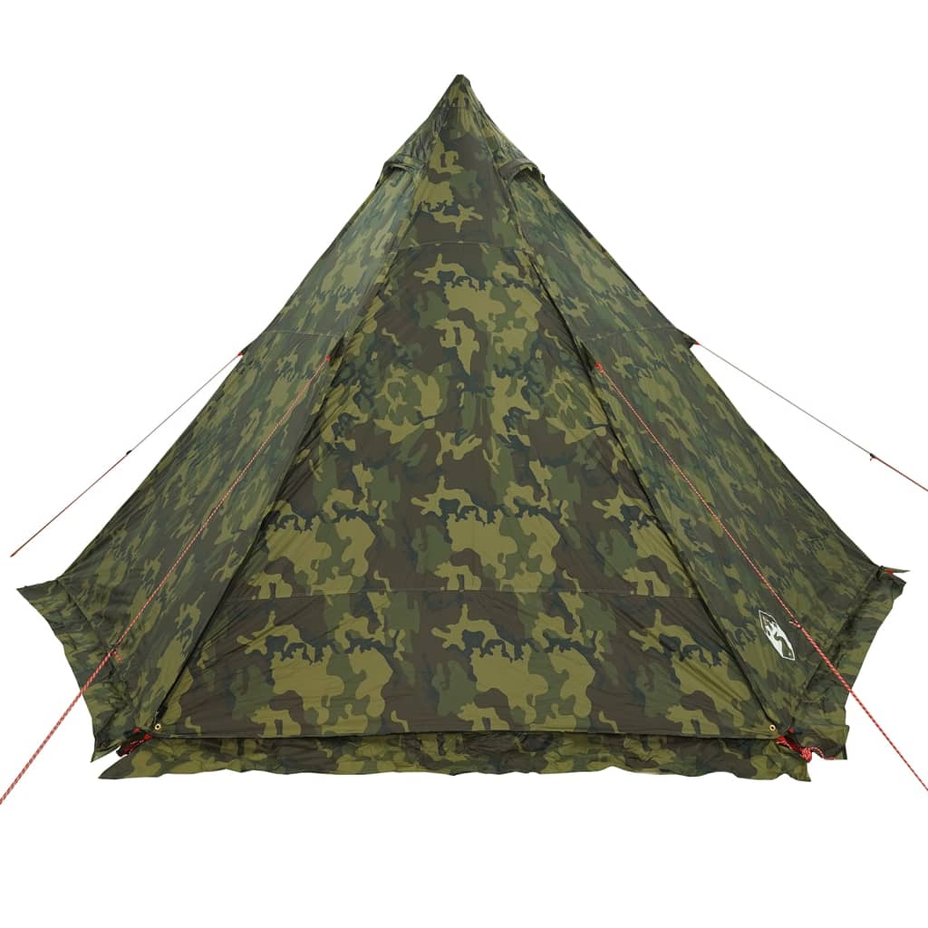 Tente tipi familiale 6 personnes motif camouflage imperméable