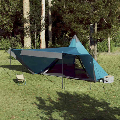 Tipi-Familienzelt 8 Personen Blau Wasserdicht