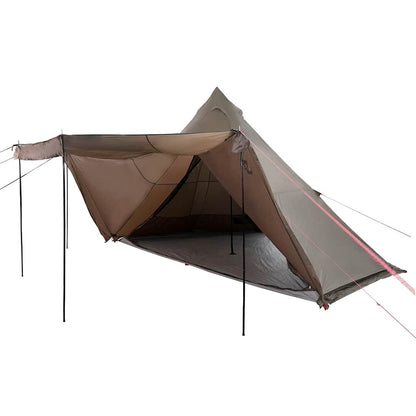 Tipi-Familienzelt 8 Personen Braun Wasserdicht