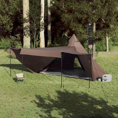 Tipi-Familienzelt 8 Personen Braun Wasserdicht