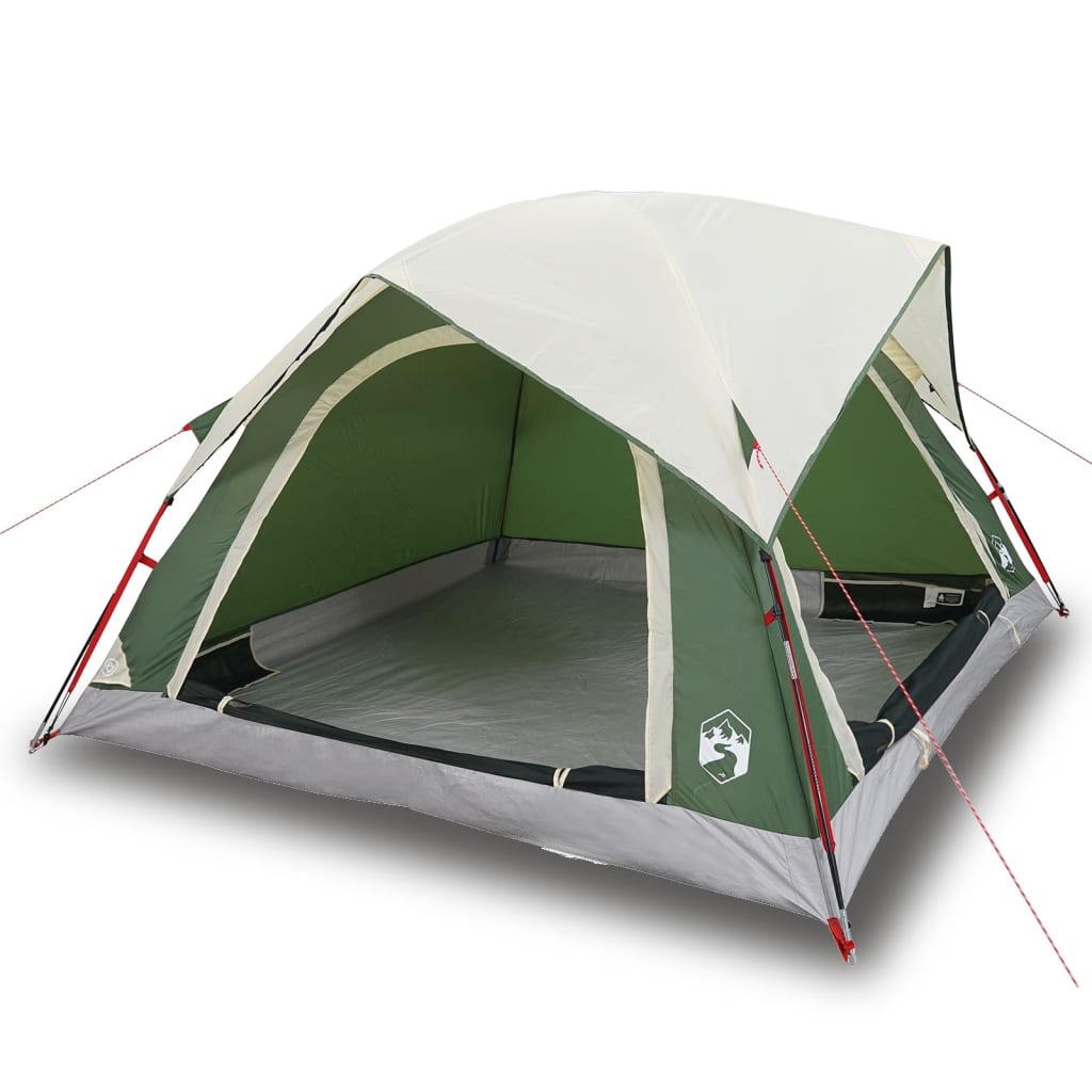 Tente de camping 4 personnes verte imperméable