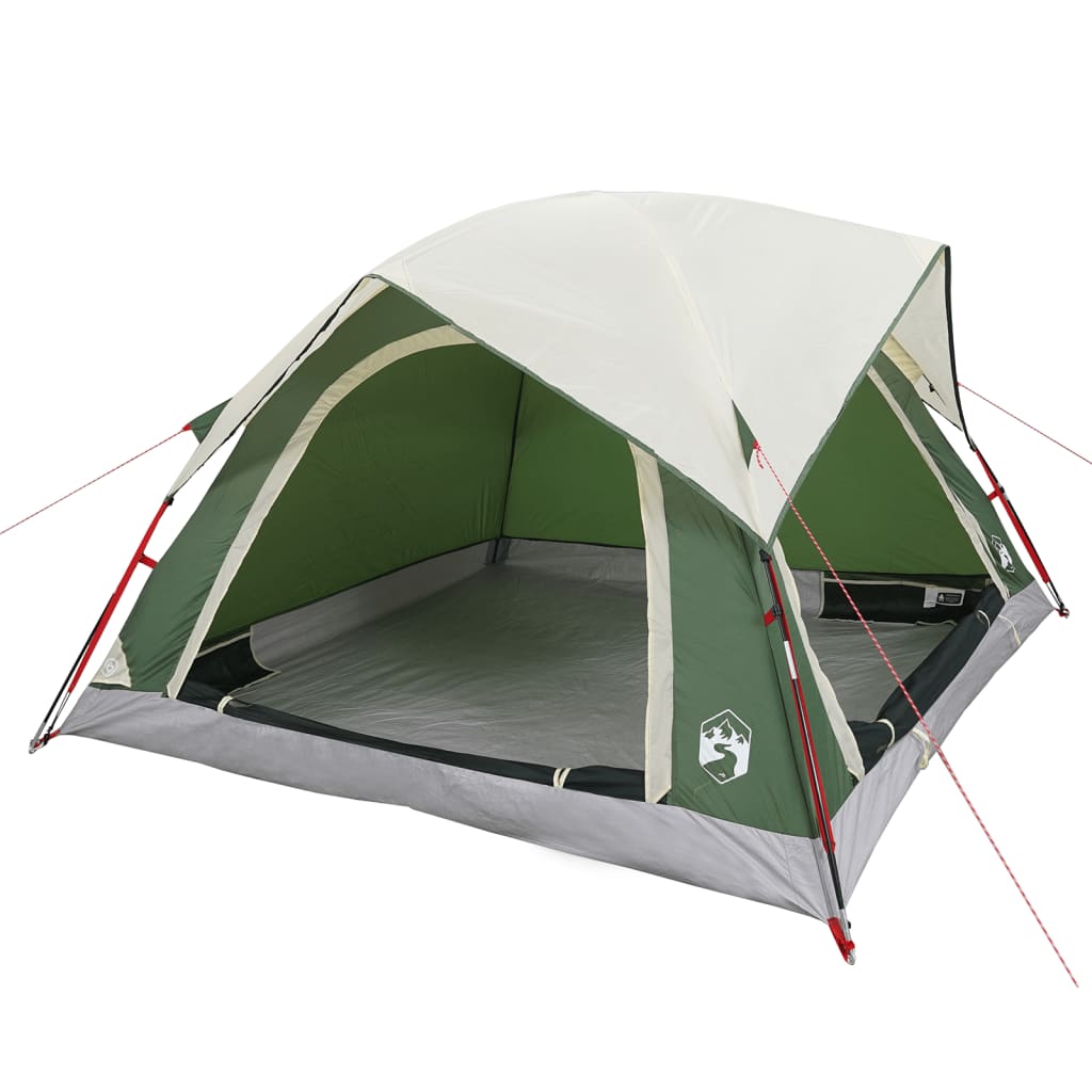 Tente de camping 4 personnes verte imperméable