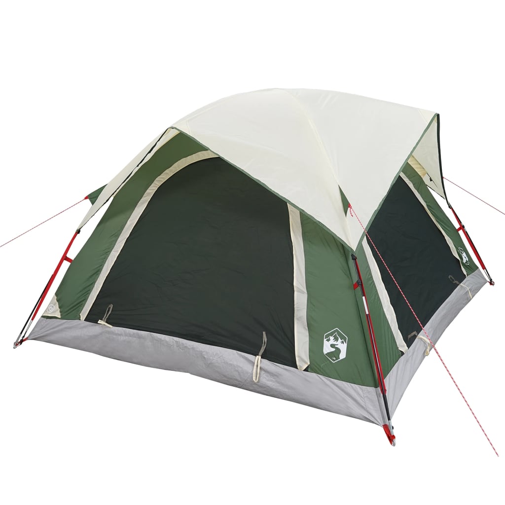 Tente de camping 4 personnes verte imperméable