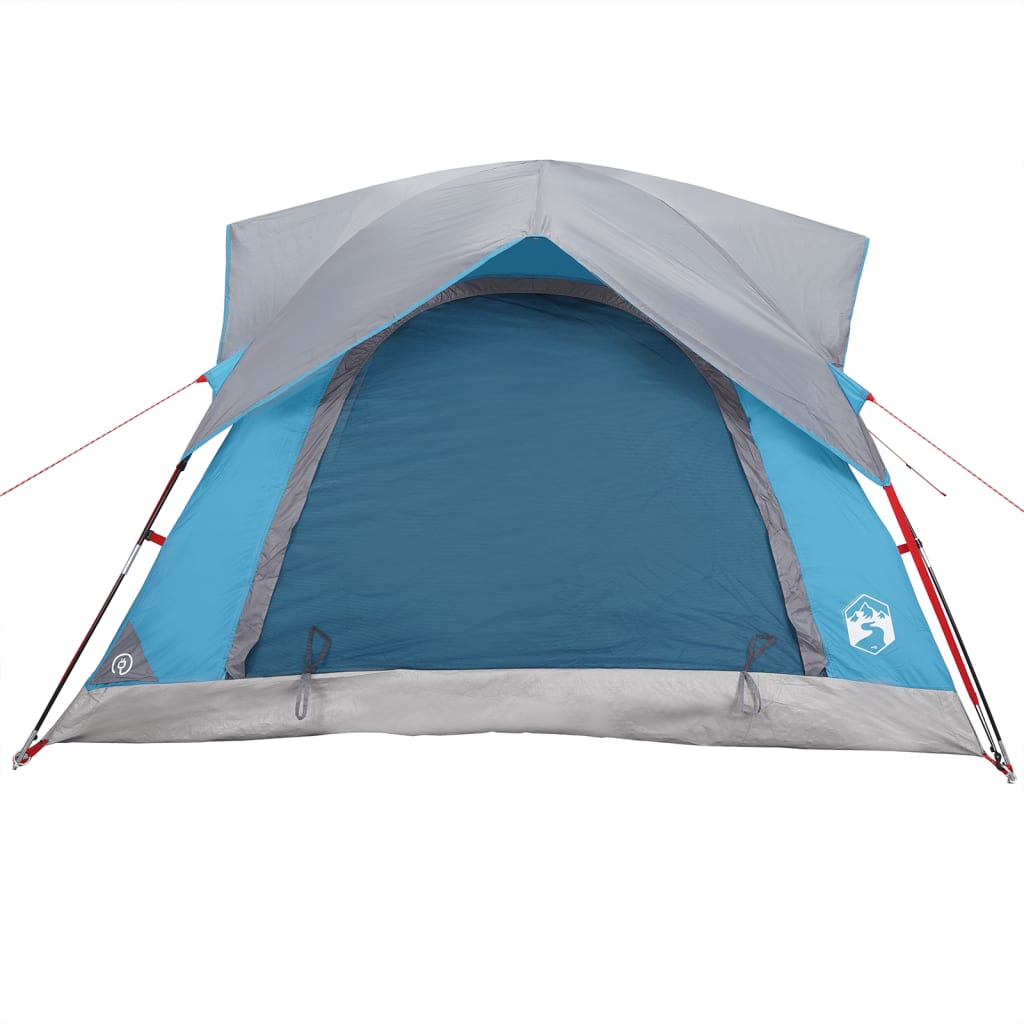 Tente de camping 4 personnes bleue imperméable