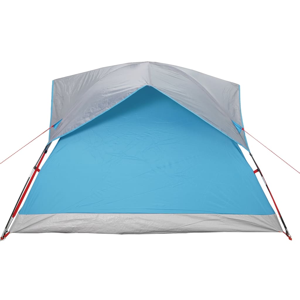 Tente de camping 4 personnes bleue imperméable