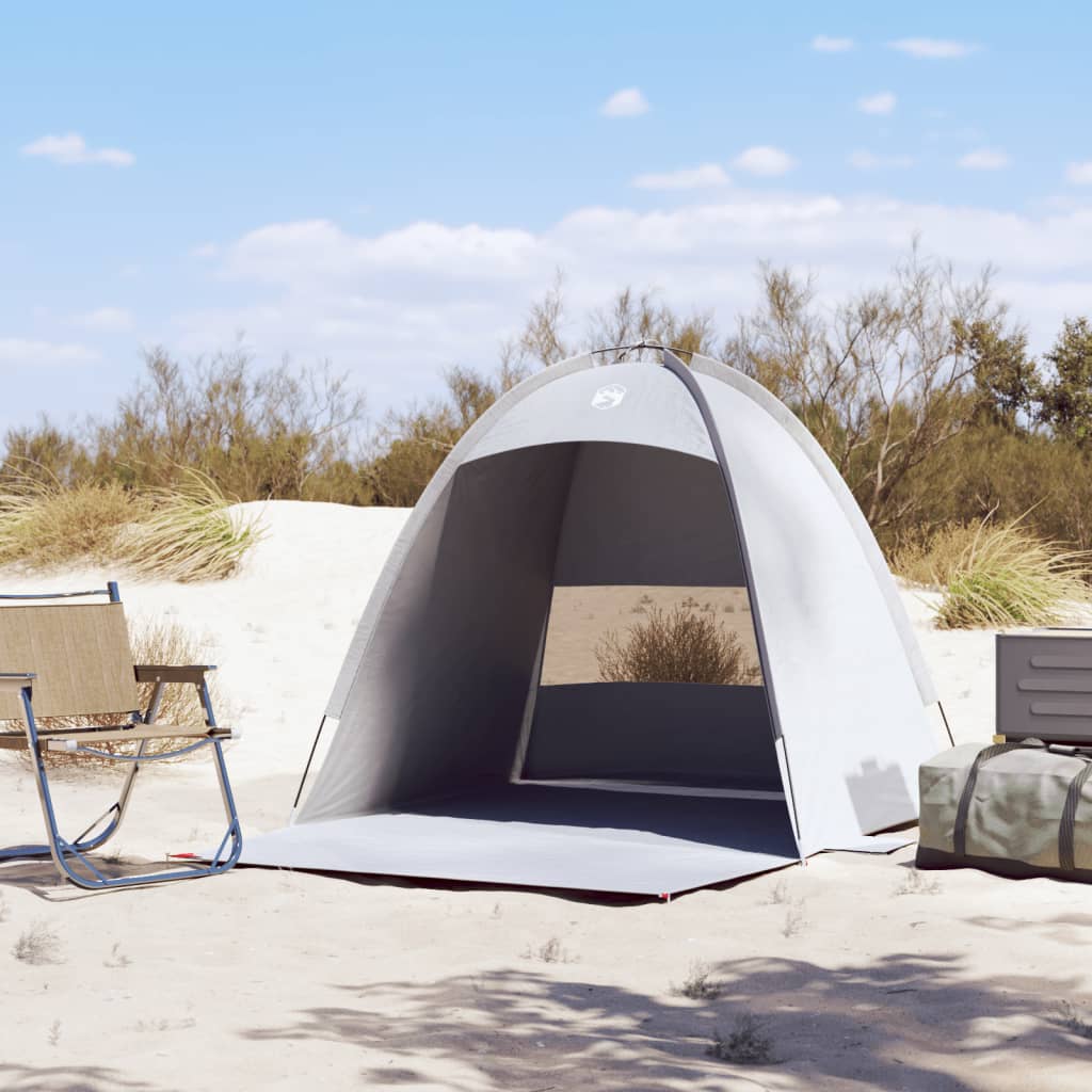 Tente de plage 3 personnes grise imperméable