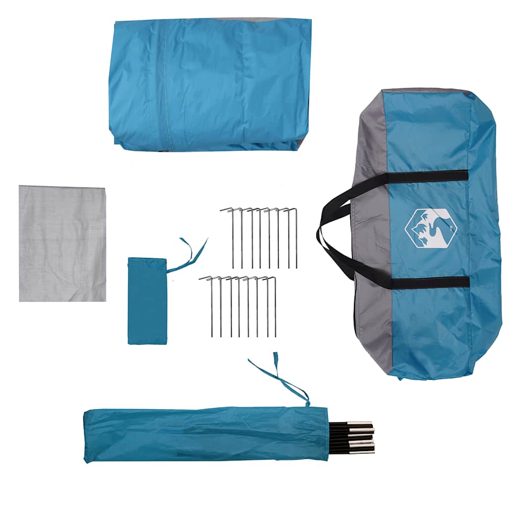 Autozelt 4 Personen Blau Wasserfest