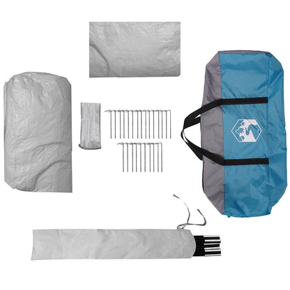 Autozelt 4 Personen Blau Wasserfest