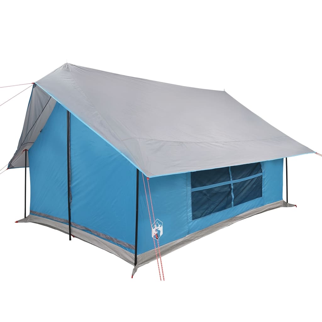 Tente de camping 5 personnes bleue imperméable