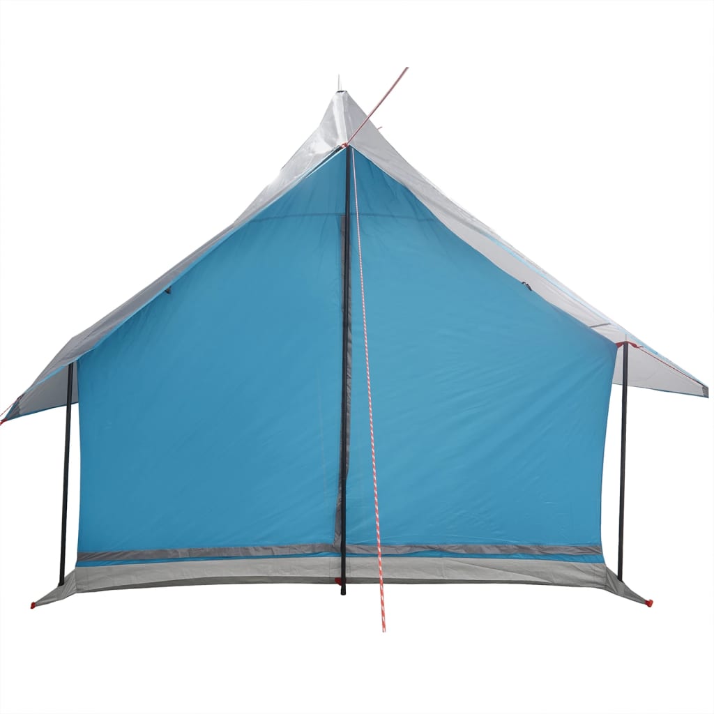 Tente de camping 5 personnes bleue imperméable