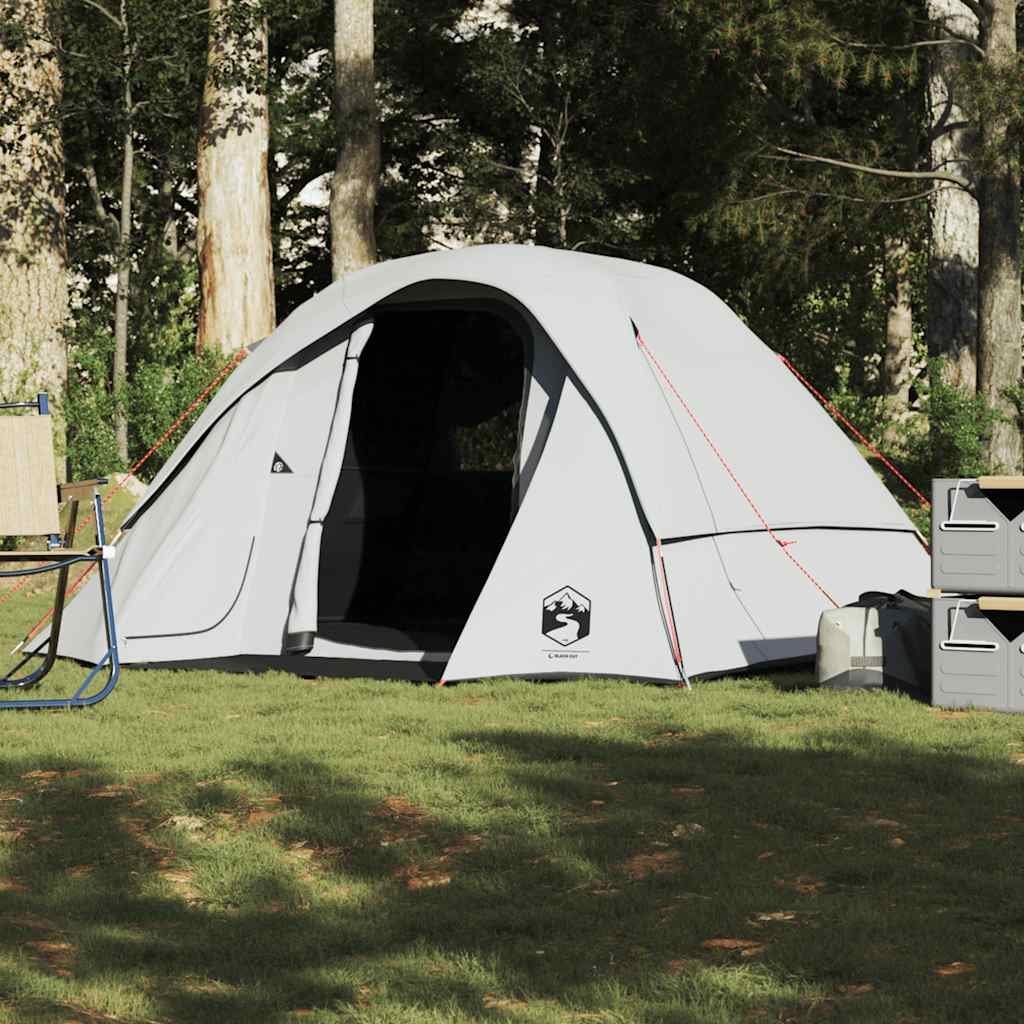 Campingzelt 4 Personen Weiß Verdunkelt Wasserdicht