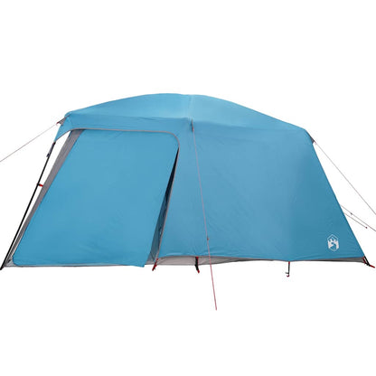 Campingzelt mit Vorzelt 5 Personen Blau Wasserdicht