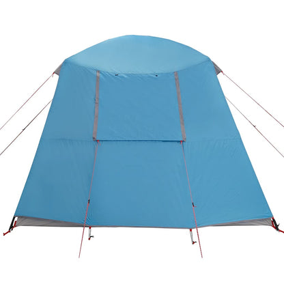 Campingzelt mit Vorzelt 5 Personen Blau Wasserdicht