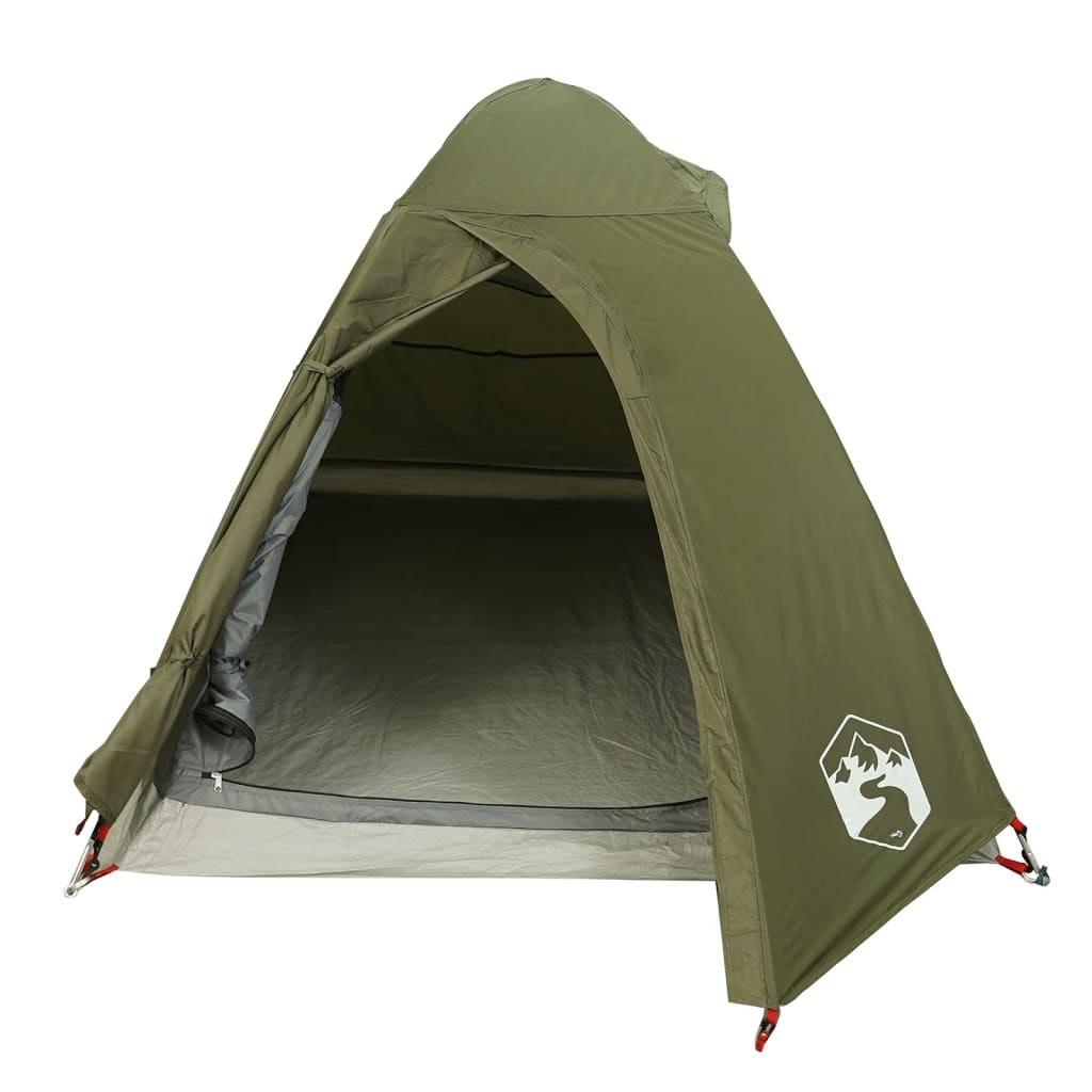 Tente de camping dôme 2 personnes vert olive imperméable