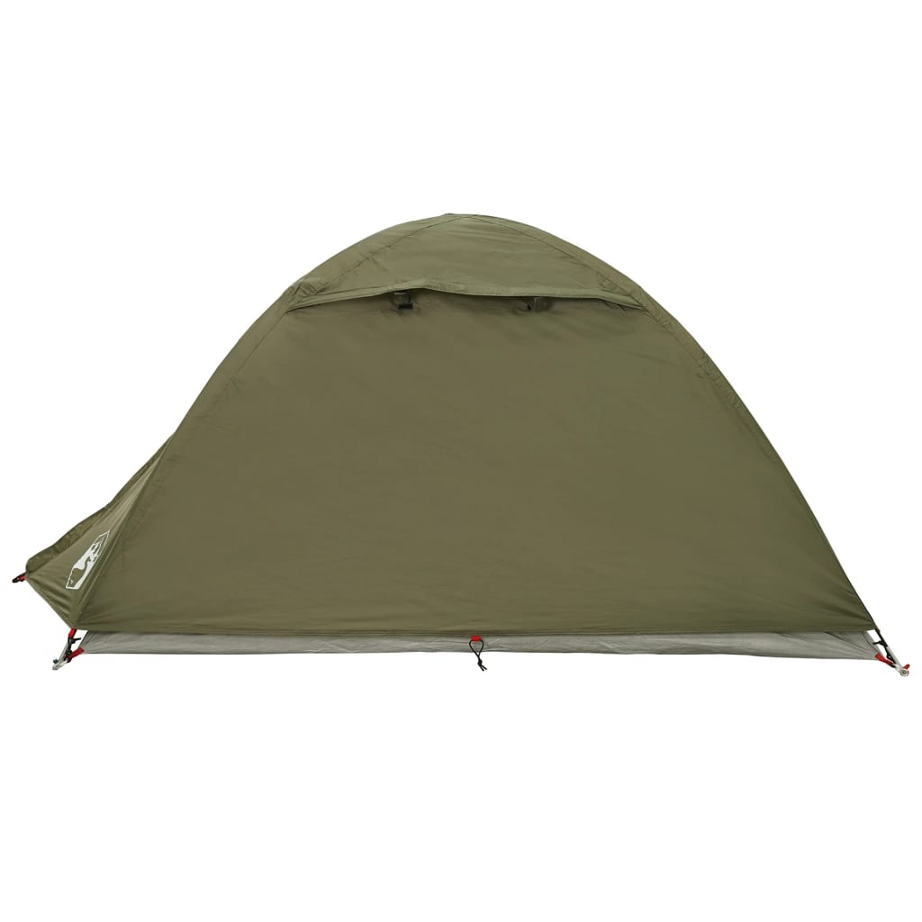 Tente de camping dôme 2 personnes vert olive imperméable