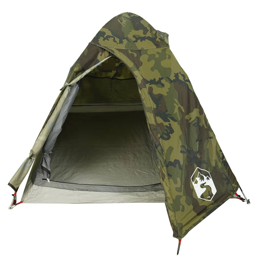 Tente de camping dôme pour 2 personnes, motif camouflage, étanche