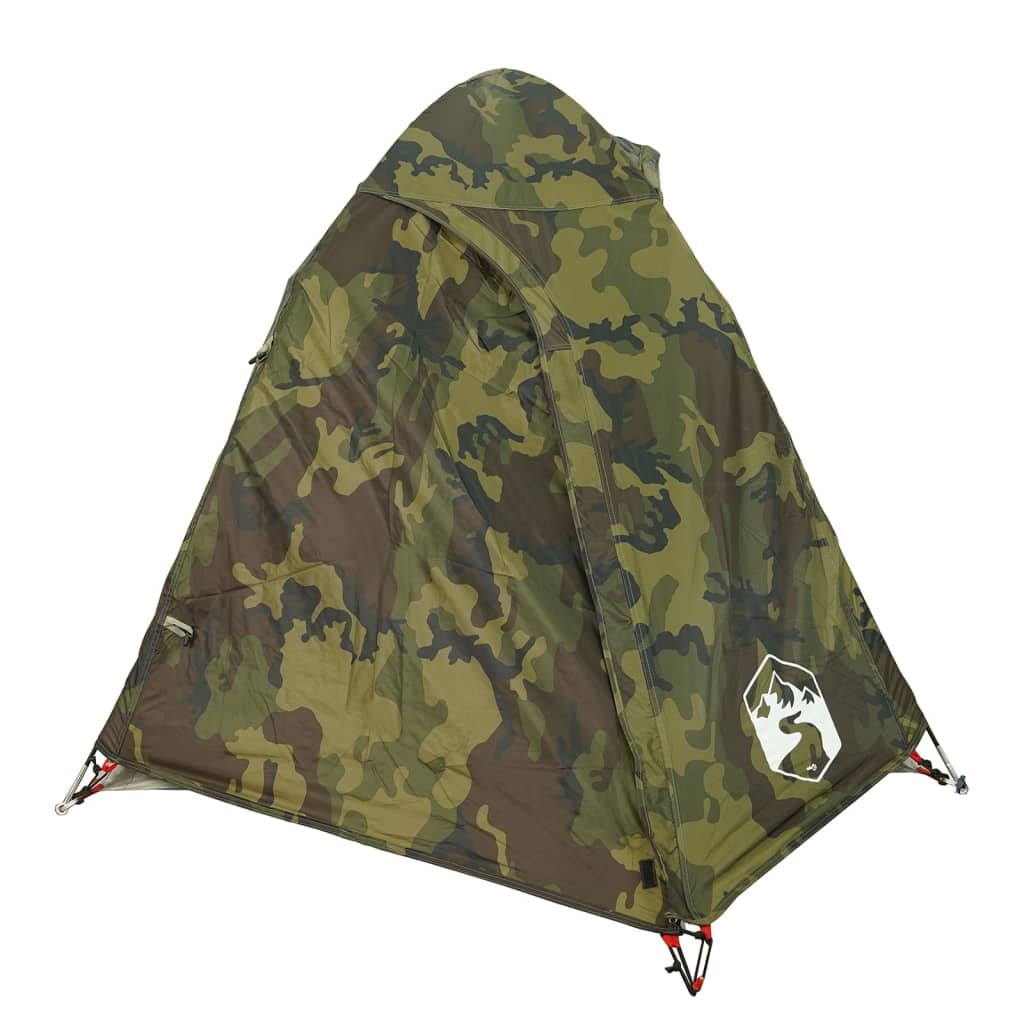 Tente de camping dôme pour 2 personnes, motif camouflage, étanche