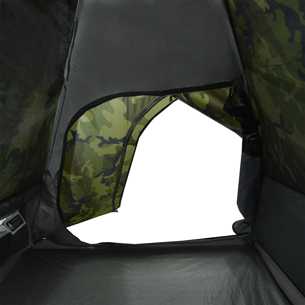 Tente de camping dôme pour 2 personnes, motif camouflage, étanche